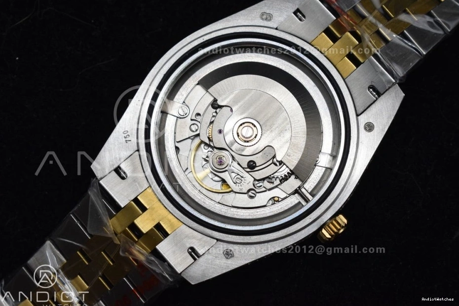 Gold Dial DateJust Tone 2 1196 Best Roman 41mm TWD Flexible Diamond Yellow Version 0727